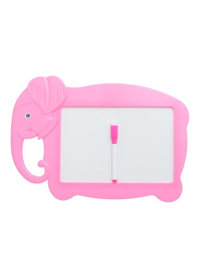 Plastic Magnetic Erasable Drawing And Writing Elephant Shaped Board With Alphabet Arabic Letters Aiming To Improve Arabic And Creativity Skills For Children  - Pink - Image 2