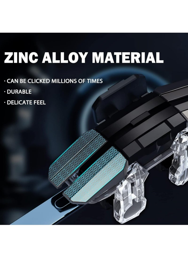 Mobile Game Controller Trigger, Mobile Game Accessories 6 Finger Trigger Sensitive Shoot and Target ons Smartphone Game Controller Gamepad for PUBG/Survival Rules/Knives Out - Image 5