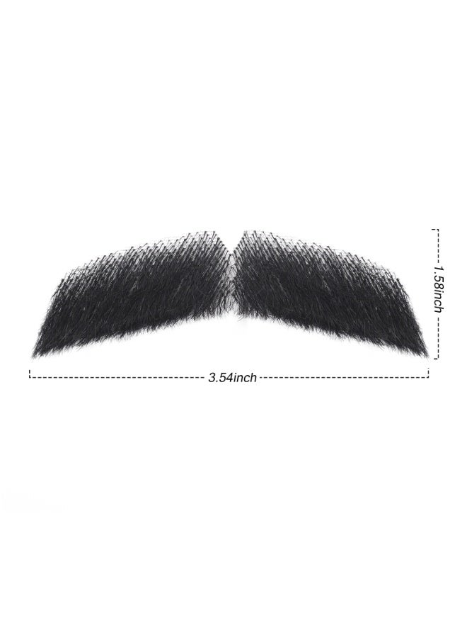 ShineDown Fake Mustache, Realistic Beard and Moustache for Party or Daily Use, Costume Facial Hair, Natural Looking Costume Beard - Image 2