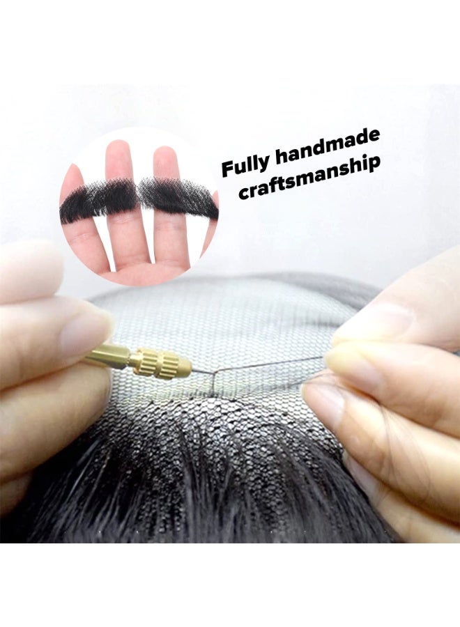 ShineDown Fake Mustache, Realistic Beard and Moustache for Party or Daily Use, Costume Facial Hair, Natural Looking Costume Beard - Image 5