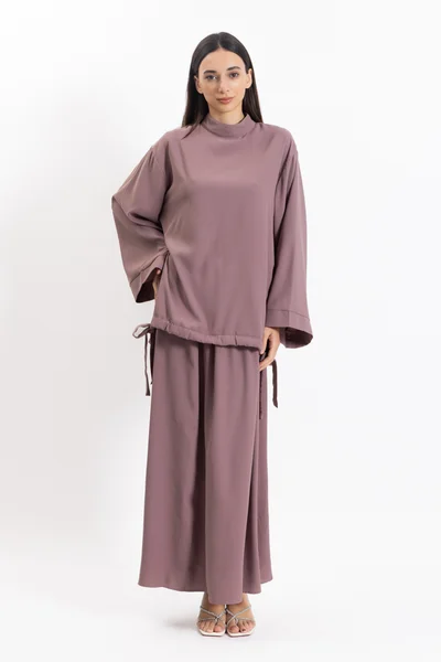 SHAPES DETAILED MAXI SKIRT SET