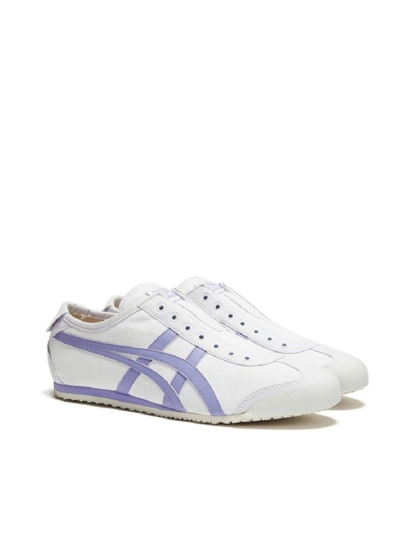 Onitsuka Tiger MEXICO 66 Slip-On Canvas Women Athlesiure Casual Shoes White/Purple  - Image 2