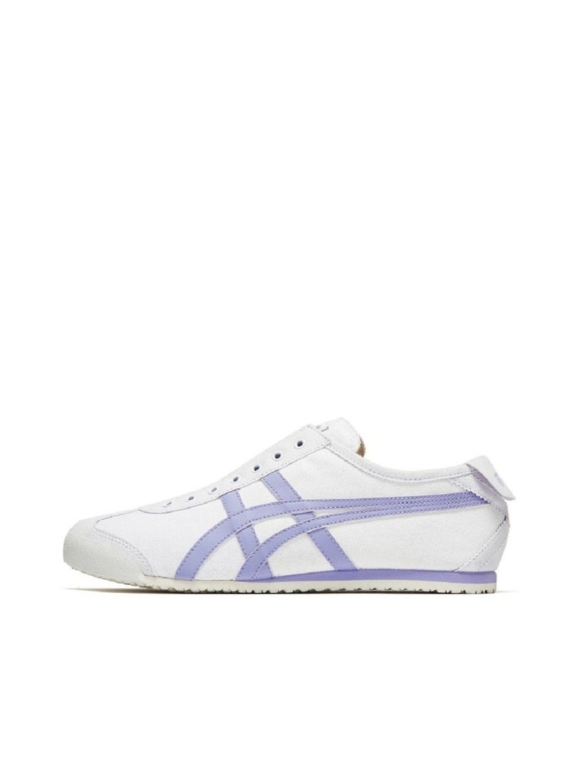 Onitsuka Tiger MEXICO 66 Slip-On Canvas Women Athlesiure Casual Shoes White/Purple  - Image 1