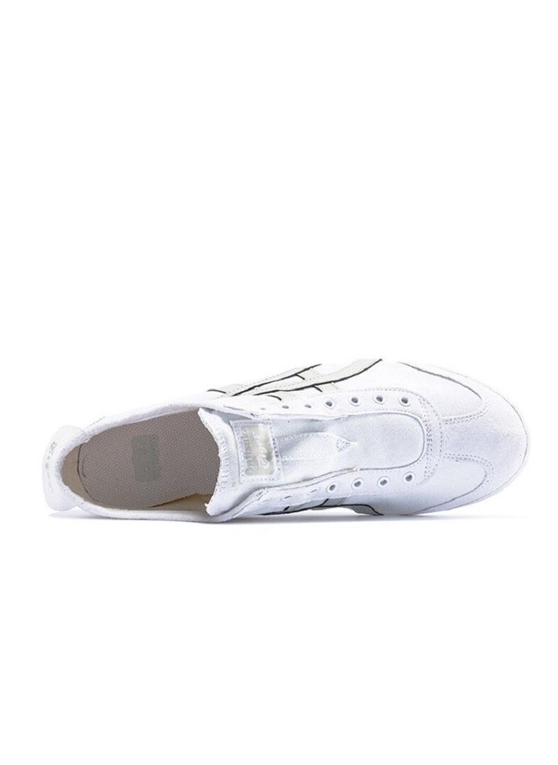 Onitsuka Tiger MEXICO 66 Slip-On Canvas Women Athlesiure Casual Shoes White/Purple  - Image 3