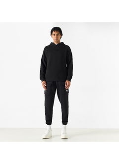 Kappa Kappa Logo Detail Hoodie with Long Sleeves  - Image 1