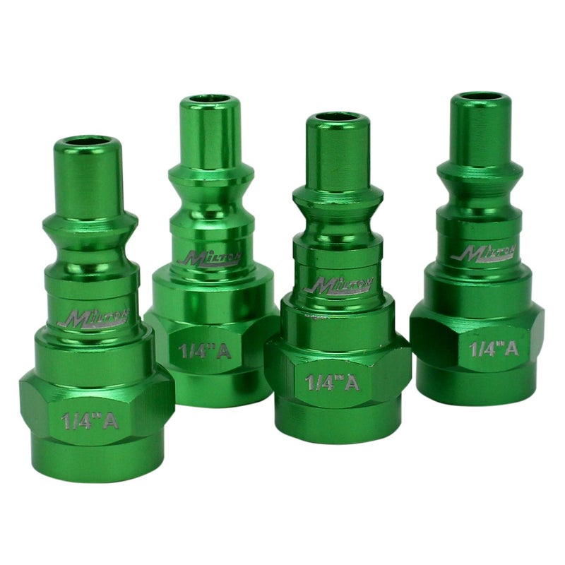 Milton ColorFit Coupler & Plug Kit (14 Piece), A-Style 1/4 NPT Green, S-314AKIT - Image 5