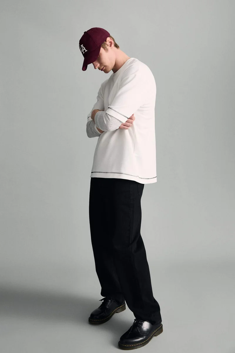 ديفاكتو Baggy Fit Wide Leg Jeans