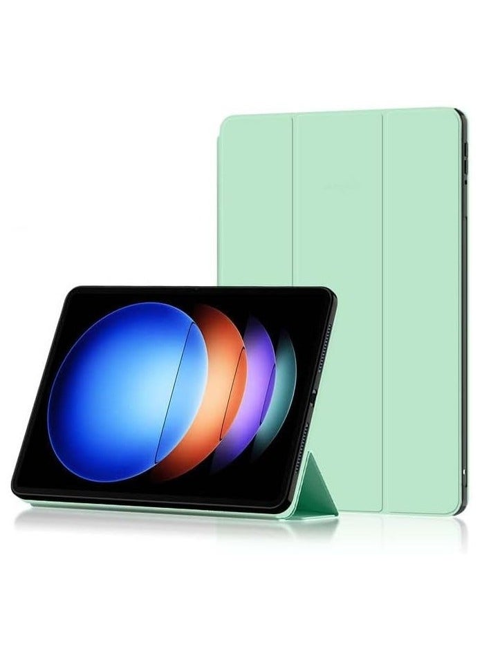 Case for Xiaomi Pad 6S Pro 12.4, 【Stand Feature】 TPU Anti-scratch Protective Case, Ultra Thin Smart Cover Kickstand Case, for Xiaomi Pad 6S Pro-Green - Image 5