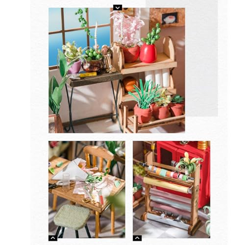 Rolife 1:20 Miniature House Kits-Tiny House Kit-DIY Miniature Dollhouse Kits for Adults-Model Building Craft Kits-Hobbies Gifts for Women and Men - Image 4