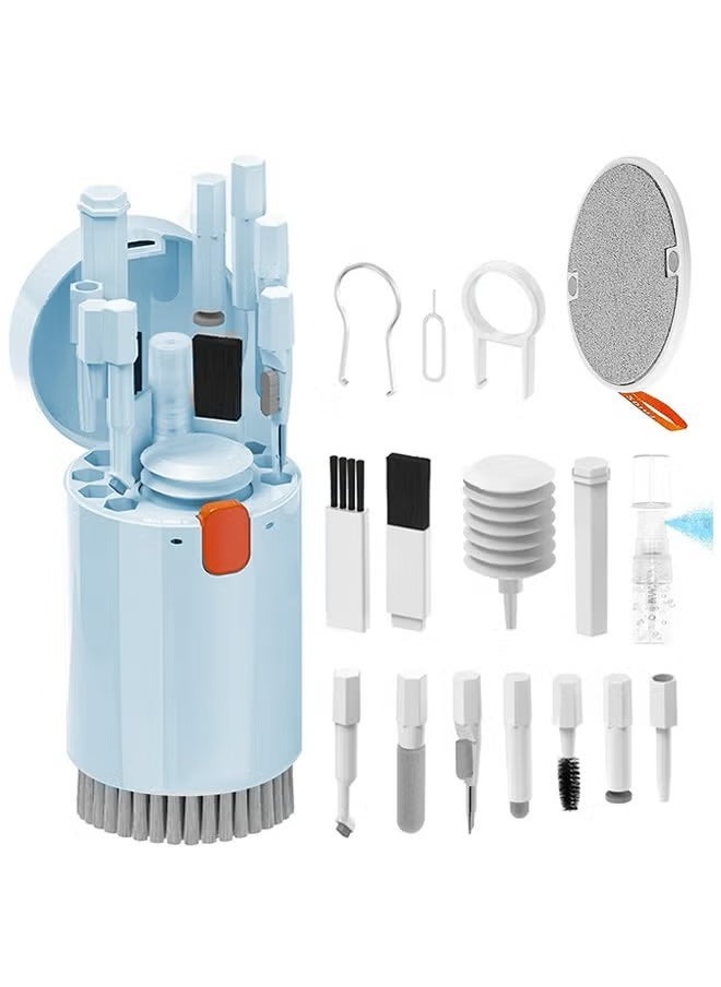 Arabest 20 in 1 Multifunctional Cleaner Kit for Electronic Devices, Computer Keyboard Cleaner Kit, Headphones Cleaner Kit for, for Cleaning Laptop Keyboard Earbuds Camera Cellphones(Blue)  - Image 1