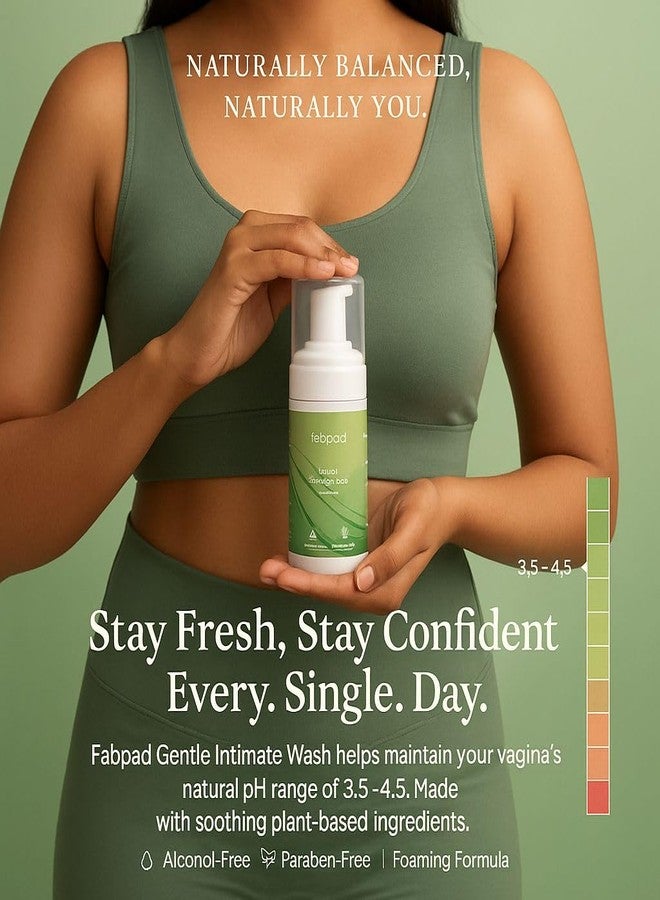 Fabpad Gentle Intimate Wash for Women - pH Balanced, Fragrance-Free, Daily Feminine Hygiene Cleanser (100ml) - Image 3