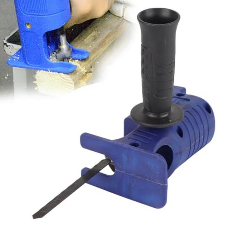Reciprocating Saw Attachment for Electric Drill, Reciprocating Saw Adapter, to Cut Wood Plastic and Thin Metal, Jigsaw Cordless Drills Attachment with 3 Saw Blades - Image 4