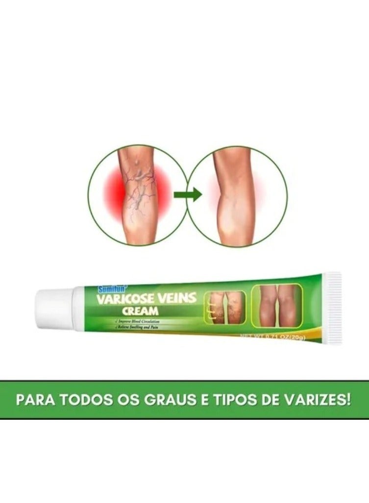 Sumifun Varicose Vein Cream For Legs, Improves Blood-Circulation, Reduces Spider Veins And Heaviness, Improve Blood-Circulation, Tired And Heavy Legs, 20G - Image 2