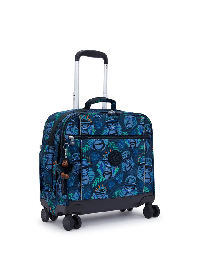 kipling New Storia Blue Monkey Fun Large Wheeled Bag  - Image 4