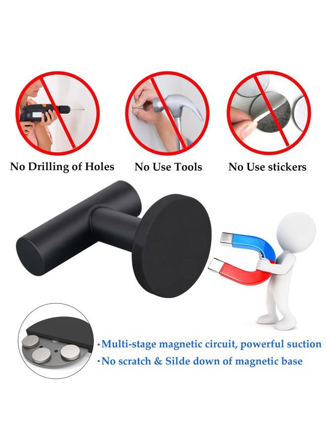 ULIBERMAGNET Strong Magnetic Coat Hooks,Heavy Duty Rubber Coated Magnets Hook for Metal,Door,Grill,Refrigerator, Locker,Neodymium Magnet Hook for Towel,Coat,Bag,Umbrella - Image 4