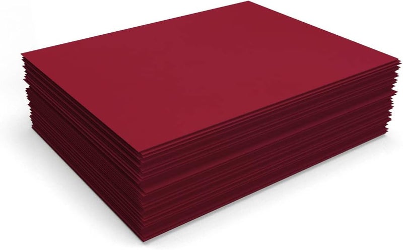 LUXPaper ورق كاردستوك بحجم 8.5" x 11" | حجم رسالة | أحمر غارنيت | 100 رطل. غلاف (183 رطل. نص) | 50 عدد - Image 4