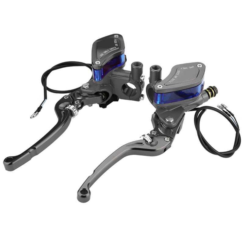 RAYANA CNC Brake Clutch Motorcycle Master Cylinder - Anodized Aluminum Titanium Lever with Diamond Oil Cup for Street Bikes - Image 2