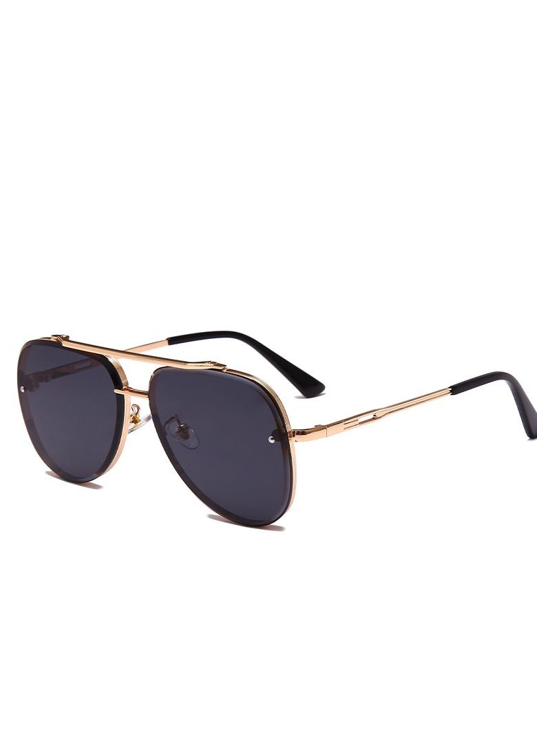 HDCRAFTER New Gradient Lens Metal Frame Sunglasses - Image 1