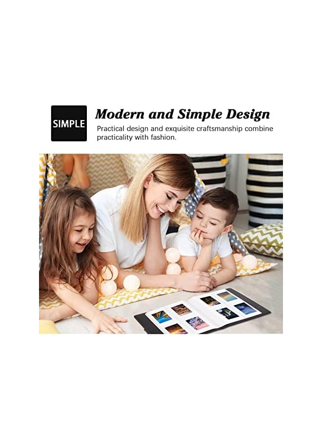 The Bros 256 Photos Album for Fujifilm Instax Mini Camera, Polaroid 2x3” Zink Pictures, Photo Album Book for Fujifilm Instax Mini 11 12 9 90 70 40 8 Instant Camera, For Instax Mini Instant Film (Black) - Image 3