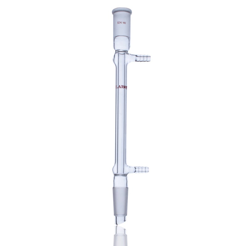 Laboy Glass West Condenser Liebig Reflux Column with 24/40 Joints 190mm in Jacket Length Organic Chemistry Lab Glassware with 10mm Glass Hose Connections - Image 5