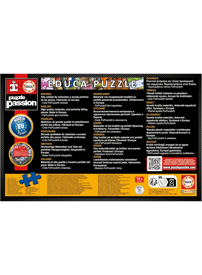 EDUCA 1000-Piece Puzzle for Adults – Lantern Collage Design (68 x 48 cm) | Includes Fix Puzzle Tail for Hanging | Ages 14+ - Image 2