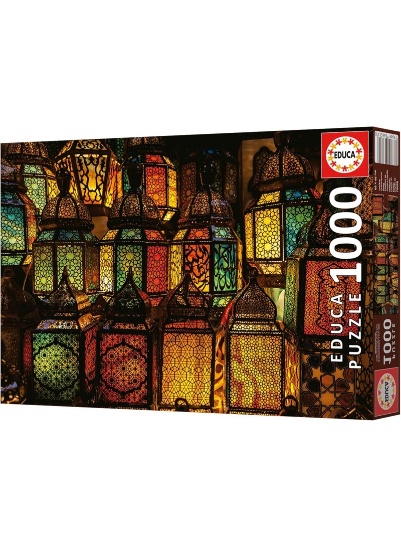 EDUCA 1000-Piece Puzzle for Adults – Lantern Collage Design (68 x 48 cm) | Includes Fix Puzzle Tail for Hanging | Ages 14+ - Image 3