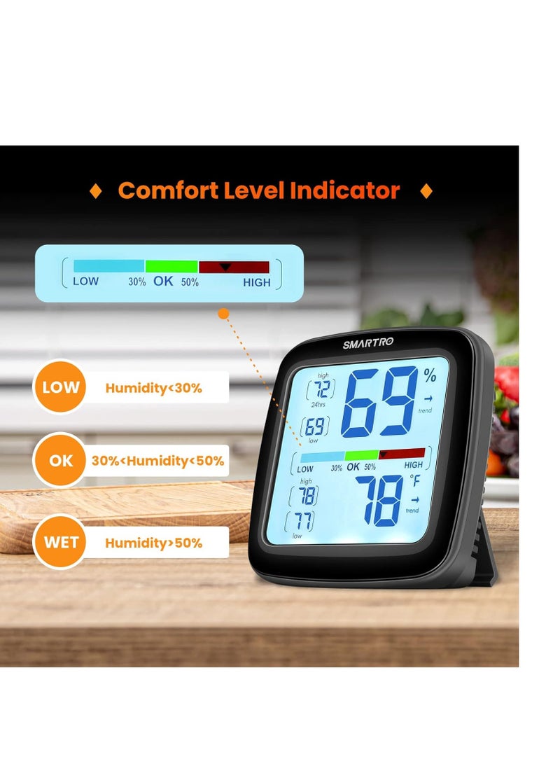 SMARTRO SC42 Professional Digital Hygrometer Indoor Thermometer Room Humidity Gauge & Pro Accuracy Calibration - Image 3