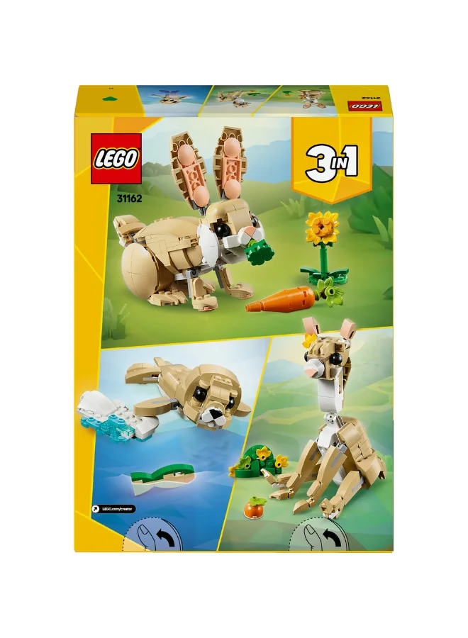 LEGO Creator 3in1 Cute Bunny Toy Animal Playset 31162 (326) Pieces