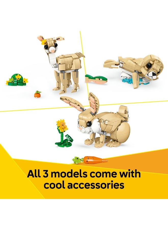 LEGO Creator 3in1 Cute Bunny Toy Animal Playset 31162 (326) Pieces  - Image 5