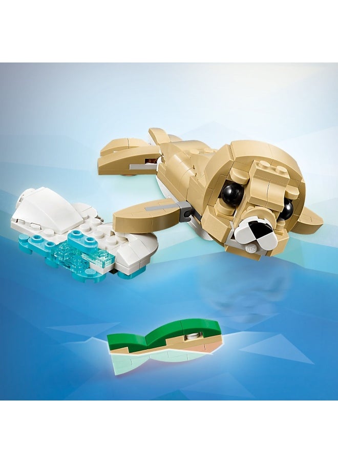 LEGO - Creator 3in1 Cute Bunny Toy - Transforms into a Llama Figure or Seal - Animals Building Set for Kids, 8+ Year Old Girls & Boys - Creative Birthday Gift Idea - 31162 (326 pieces) - Image 1