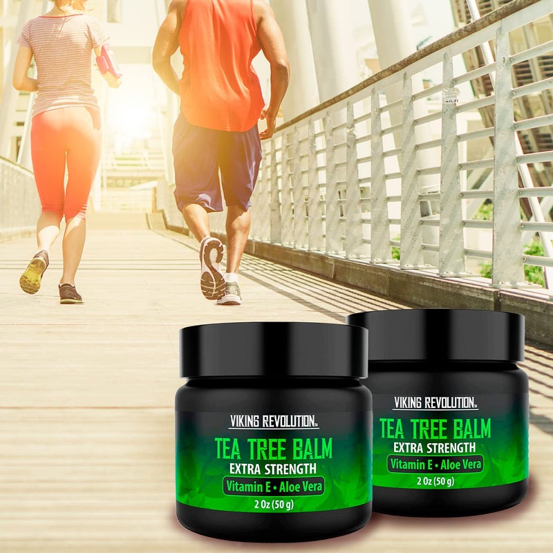 Viking Revolution tea Tree Oil Cream - Super Balm Athletes Foot Cream - for Eczema, Jock Itch, Ringworm, Nail Treatment - Soothing Skin Moisturizer for Itchy, Scaly, Cracked Skin, 2 Ounce (Pack of 2) - Image 5