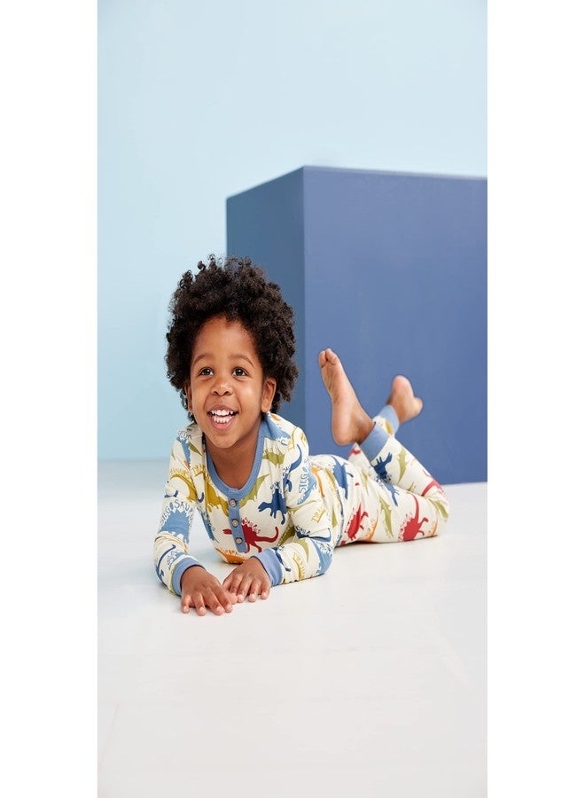 Mud Pie Boys' Dinosaur Pajama Set, Dino, 9 Months/12 Months - Image 2
