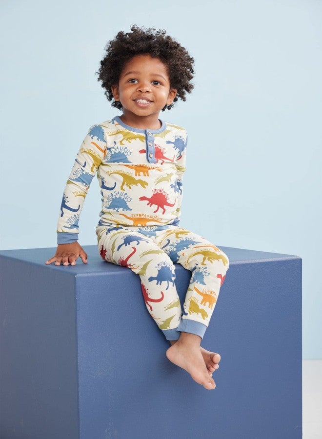 Mud Pie Boys' Dinosaur Pajama Set, Dino, 9 Months/12 Months - Image 4