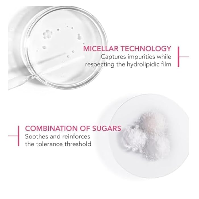 Micellar Water, Hydrating Facial Cleanser & Makeup Remover, Suitable for Sensitive Skin, Vegan, Cruelty Free, (125mL), 1 Count - Image 3