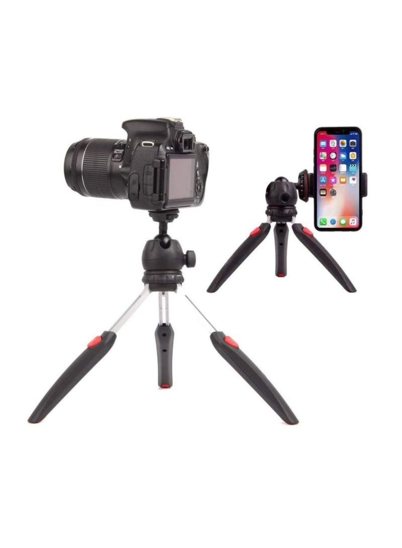 Jmary Mini Tripod for Camera and Phone Tabletop Small Phone Tripod Mount for GoPro iPhone Cell Phones Webcam Projector Compact DSLR Hand Desktop Camera Tripod Stand Table - Image 1