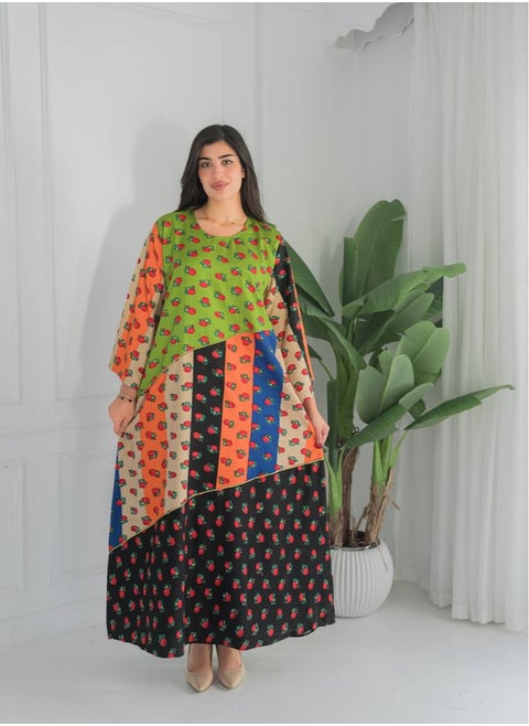 Shalki Jalabiya with an exclusive design, modern elegance with an artistic touch A-373