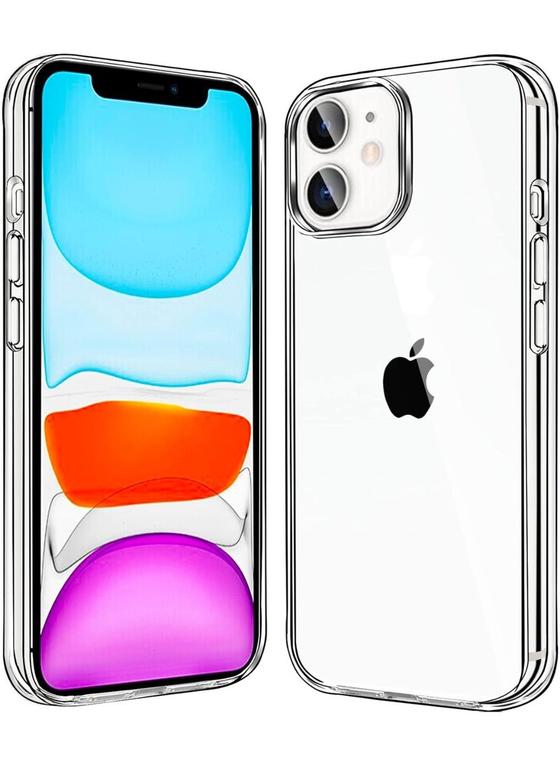 PRIMEEIGHT Transparent Crystal Clear iPhone 11 Case 6.1 inch Shockproof Curved Edges apple case HD Clear Anti Scratch protective case - Image 1