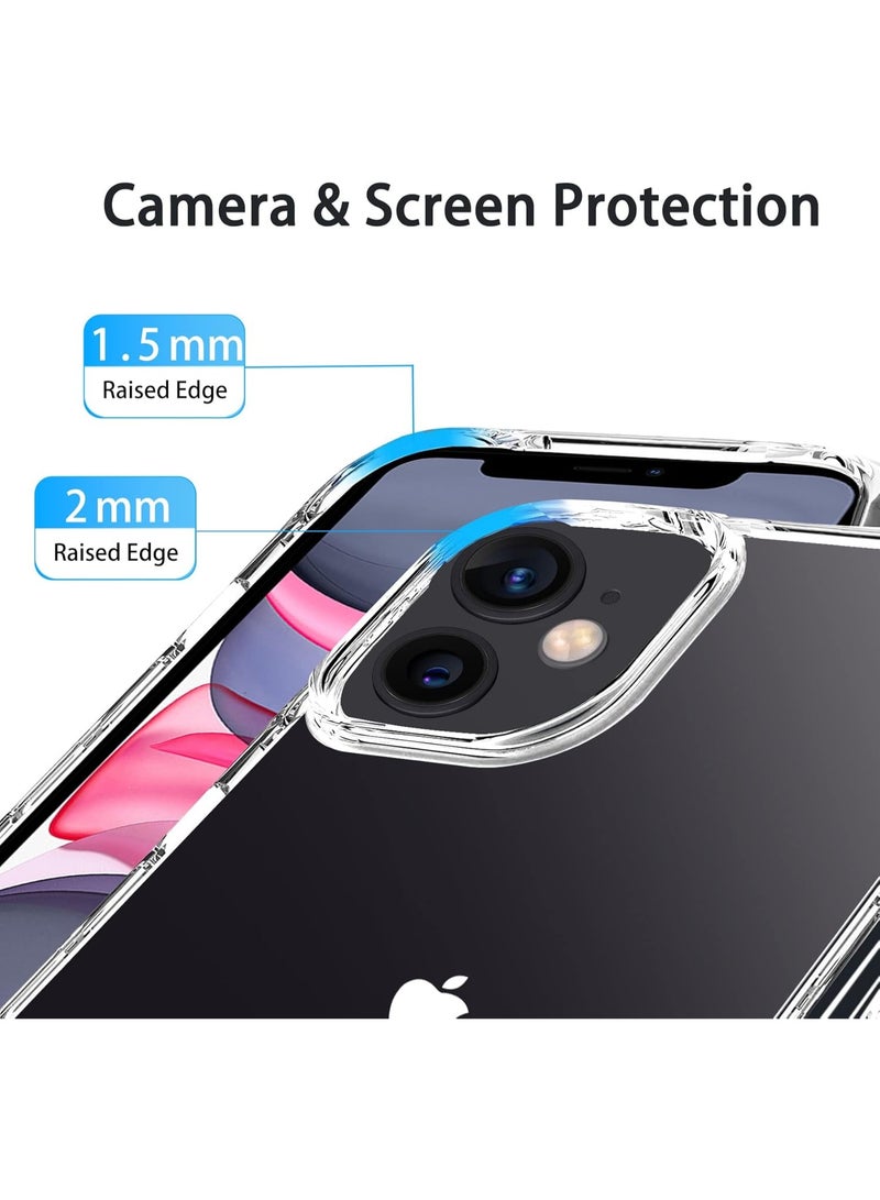 PRIMEEIGHT Transparent Crystal Clear iPhone 11 Case 6.1 inch Shockproof Curved Edges apple case HD Clear Anti Scratch protective case - Image 3
