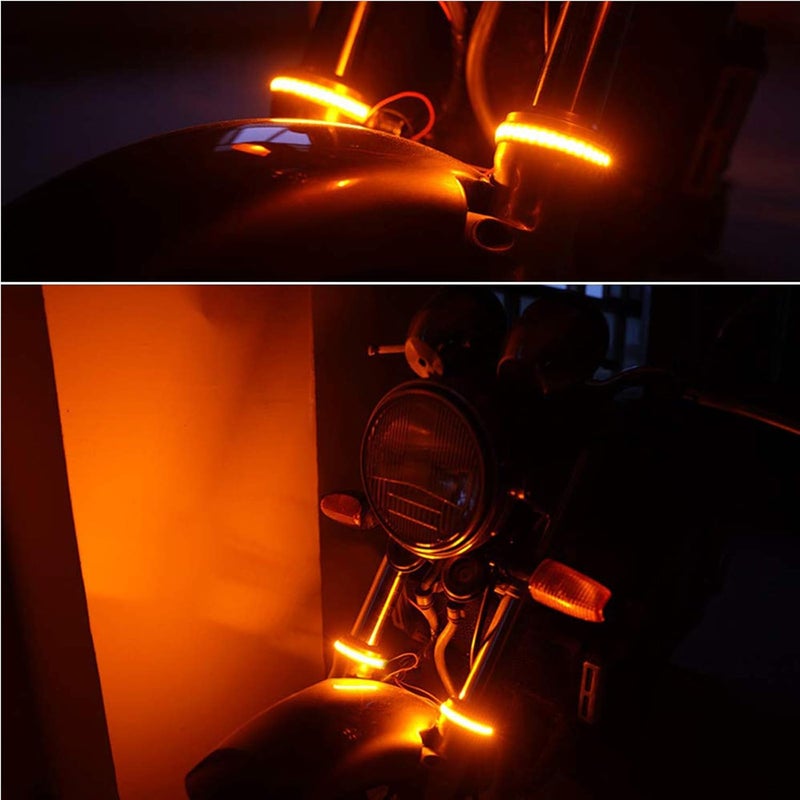 NBWDY 2PCS 15cm 36LED Flexible LED Turn Signal Light Strip for Motorcycle - Image 3