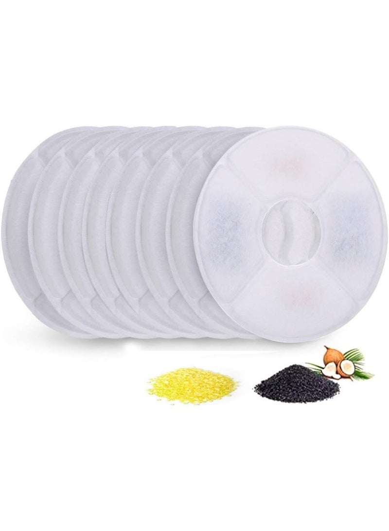 Decdeal مرشحات استبدال نافورة مياه القطط من Decdeal لنافورة الزهور و موزع مياه القطط 8 قطع - Image 1