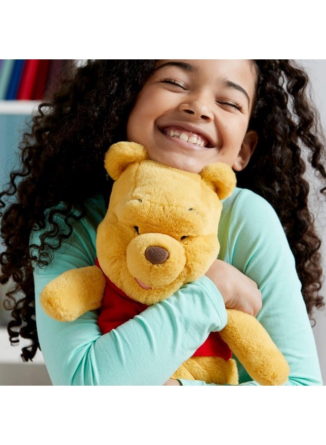 Disney store Disney Store Official Pooh Medium Soft Toy for Kids, Cuddly Character with Fuzzy Texture and Embroidered Details, Red T-Shirt, Disney Plushy Suitable for All Ages.  - Image 4