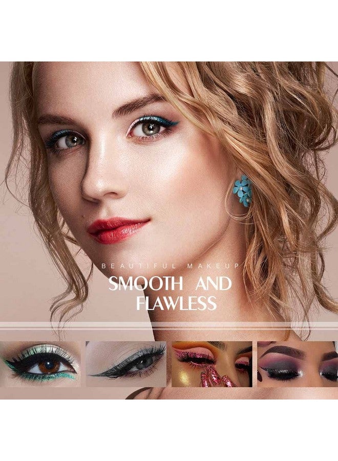 Edanta Glitter Liquid Eyeliner Shimmer Eye Liner Metallic Cosplay Eyeshadow Cosmetics For Women And Girls Pack Of 1 (Bpink) - Image 5