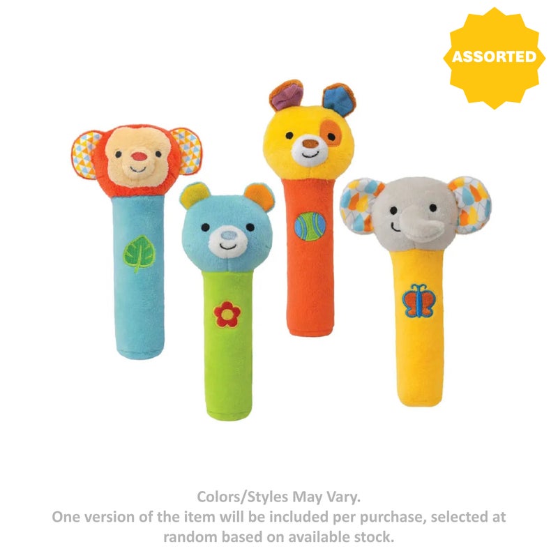 WinFun Squeak 'N Shake Rattle Stick (6.5 x 16 cm, Assorted)
