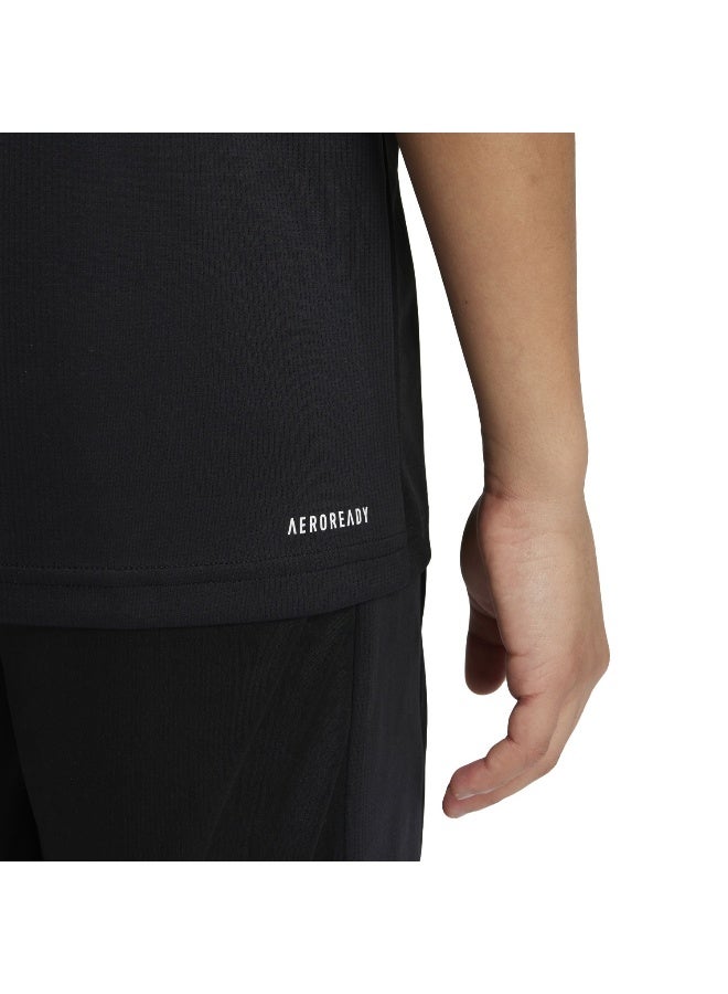 Adidas J Tr-Es T Black Training T-Shirts For Junior 5-6Y - Image 3