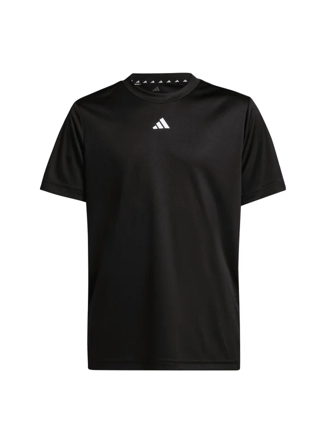 adidas Adidas J Tr-Es T Black T-Shirt (Short Sleeve) T-Shirts For Kids