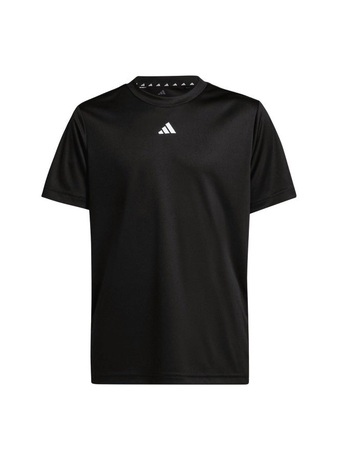 Adidas J Tr-Es T Black Training T-Shirts For Junior 5-6Y - Image 1