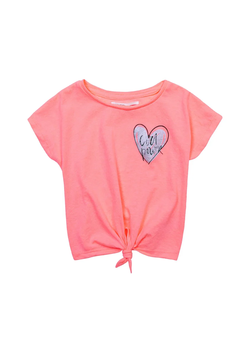 مينوتي Teen Girls Tie Front T-Shirt