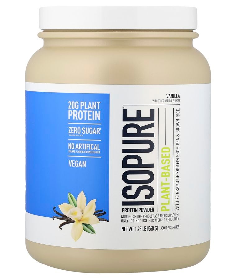 Isopure Plant-Based Protein Powder Vanilla 1.23 lb (560 g)