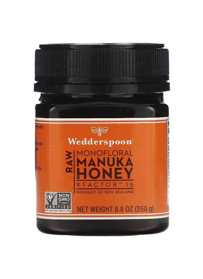 Wedderspoon Wedderspoon, Raw Monofloral Manuka Honey, KFactor 16, 8.8 oz (250 g)  - Image 1