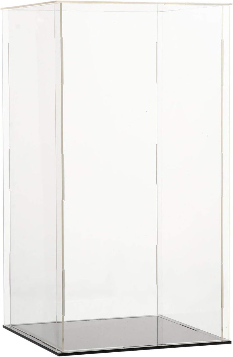 balacoo Plastics Clear Acrylic Display Case Transparent Model Display Box Assemble Countertop Box for Toys Models Exhibits Collectibles - Image 1